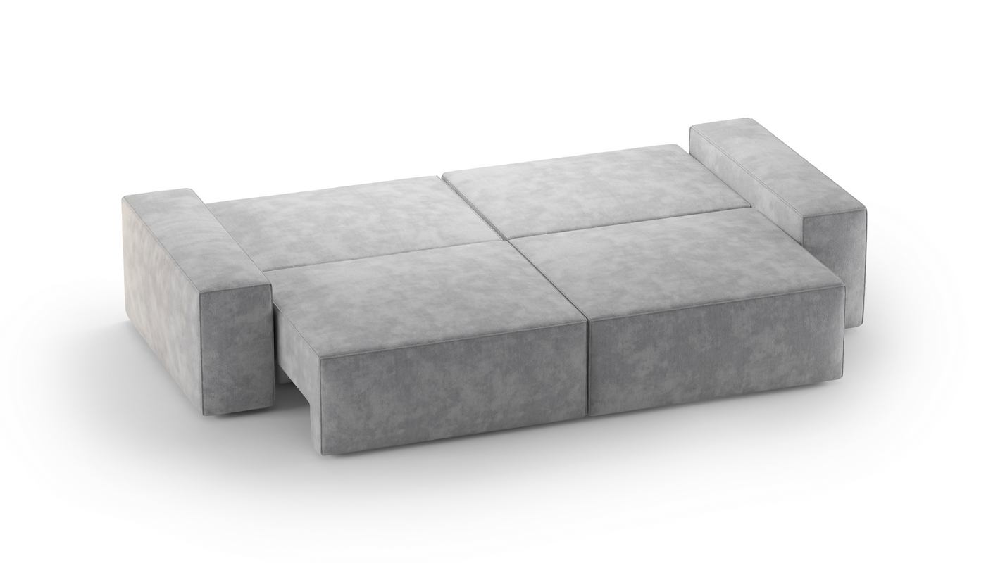 Диван модульный двухместный PLUSH_SILVER