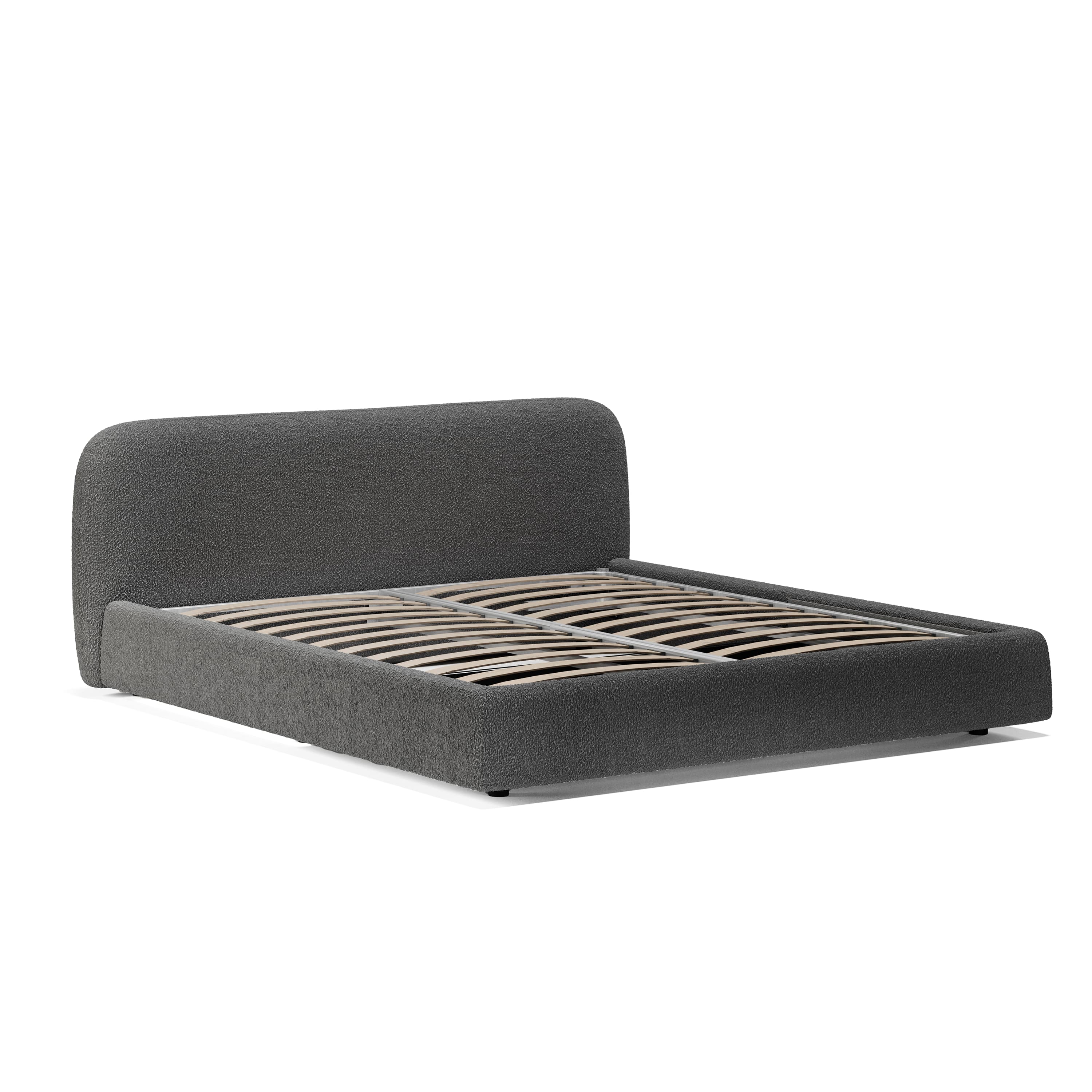 Кровать Лагом букле buckle dark grey 1.2х2.0
