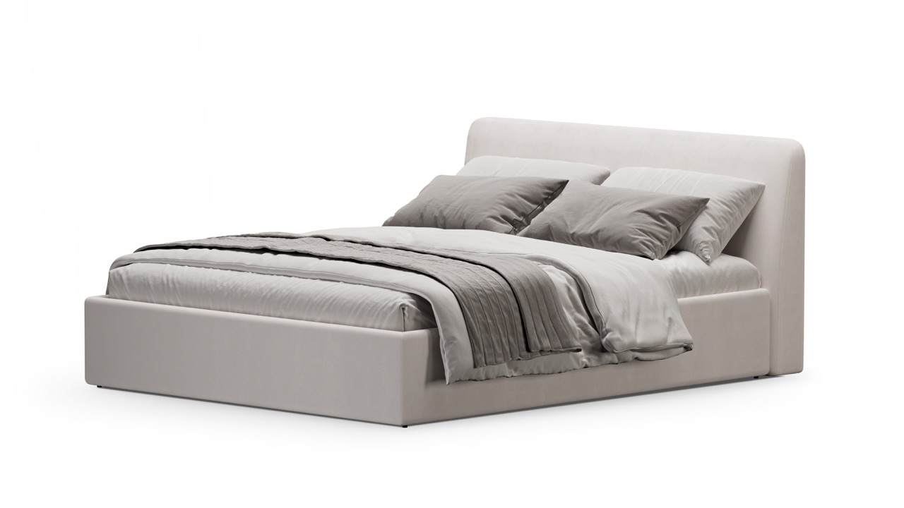 Кровать Симпл 180х200 велюр velutto soft 190