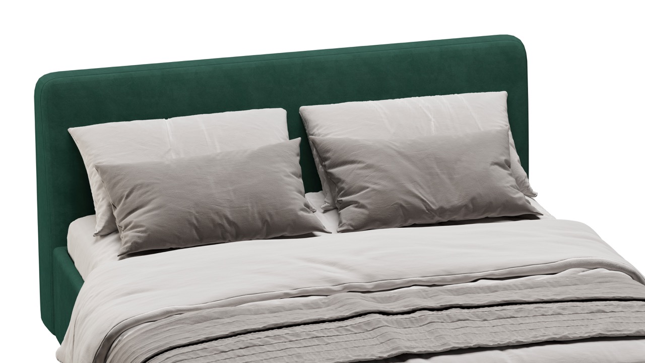 Кровать Симпл 120х200 велюр velutto soft 667