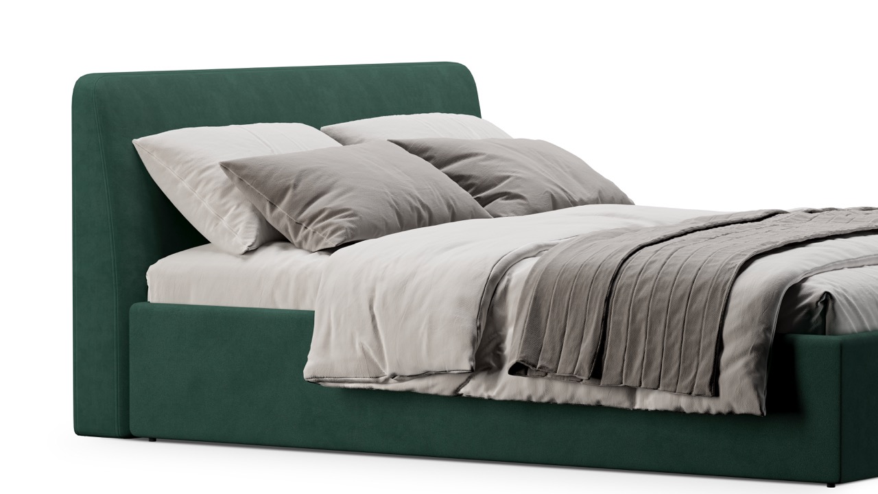 Кровать Симпл 120х200 велюр velutto soft 667