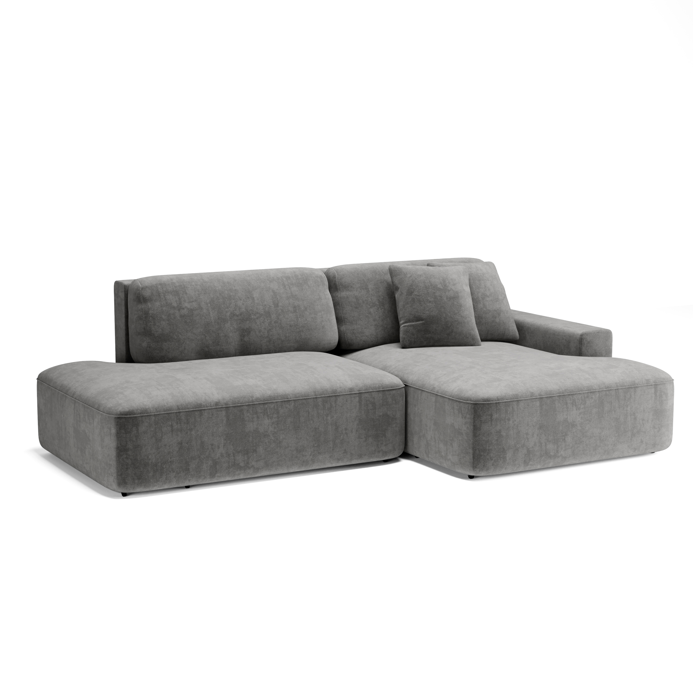 Комо двухмодульный угловой удлиненный sharli 13 Silver