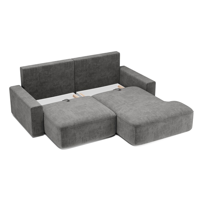 Комо двухмодульный угловой с подлокотниками sharli 13 Silver